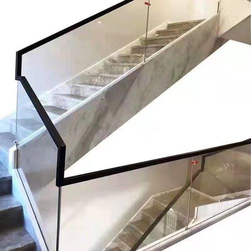 pvc楼梯实木烤漆卡槽玻璃扶手现代简约轻奢栏杆别墅飘窗阳台护