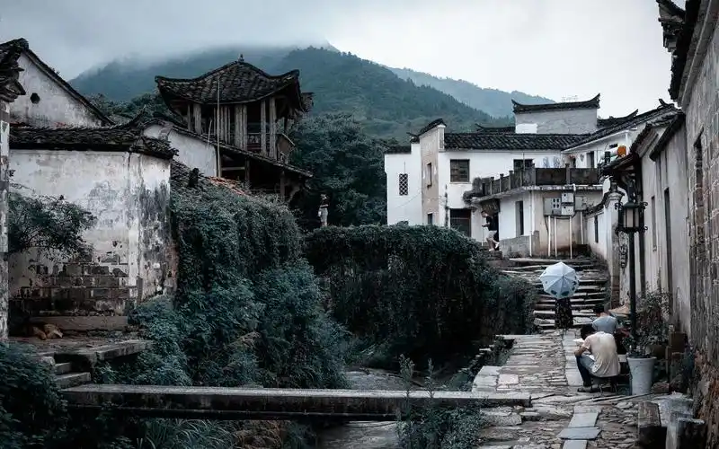 中国古镇安徽查济古村