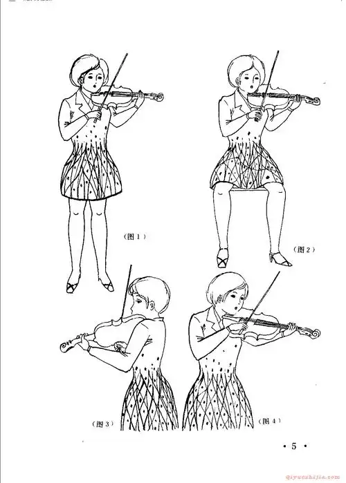 演奏姿势,持琴,持弓方法_小提琴入门_器乐之家