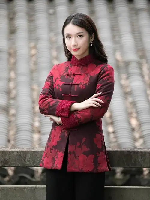 唐装女冬装加厚中国风女装冬装短棉袄女士年轻款中式复古小棉袄