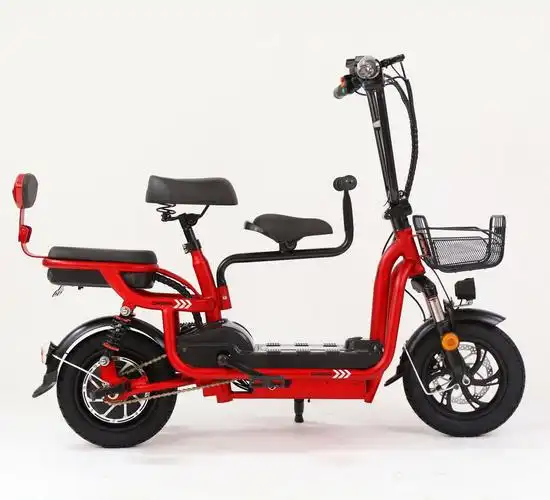 锂电动自行折叠车成人母子电瓶单车新国标厂家直供外贸出批发12寸