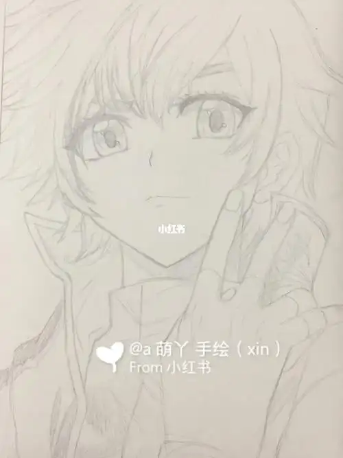 斗罗大陆蓝轩宇线稿临摹手绘画动漫上色教程