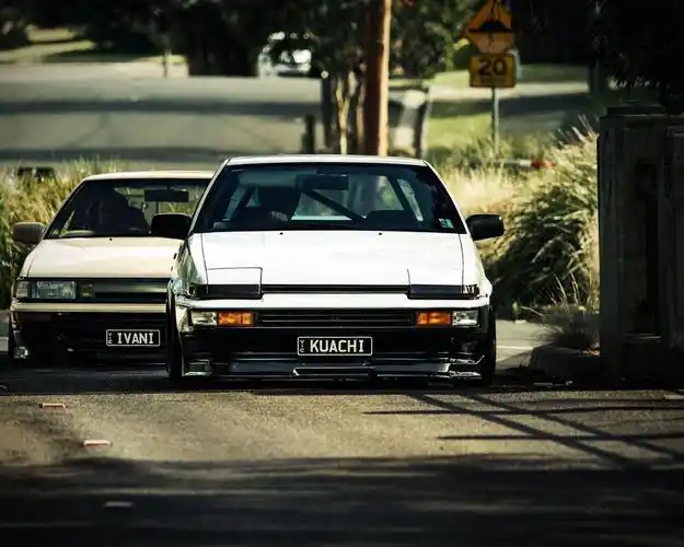 丰田ae86汽车正面图 壁纸 - 1280x1024