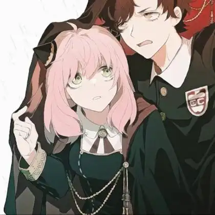 超仙头像动漫情侣一人一半高清图片