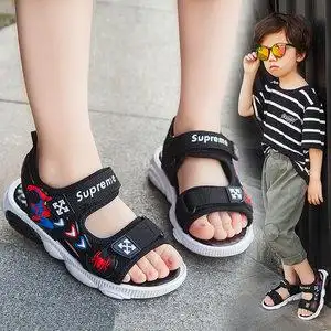 2到12岁11男孩子十至9小孩穿的8男童凉鞋7夏天6皮鞋5蜘蛛侠4儿