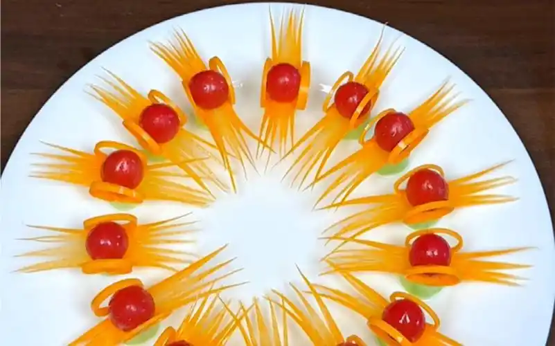 胡萝卜皇冠摆盘.