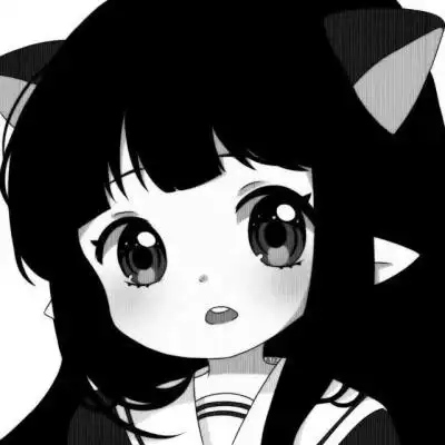 高质量动漫女头黑白图片 高清好看的黑白画女动漫_女生微信头像_头像