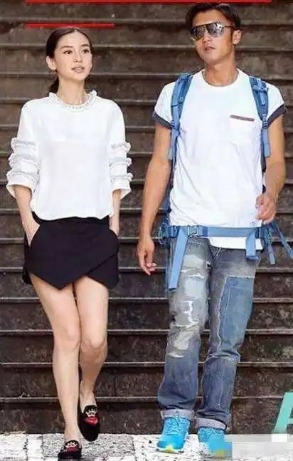 baby官方身高是168,和172的谢霆锋同框,身高差是这样.