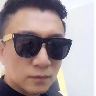 墨镜 满百打折 好先生孙红雷同款墨镜潮流镶金边男女通用太阳眼镜3050