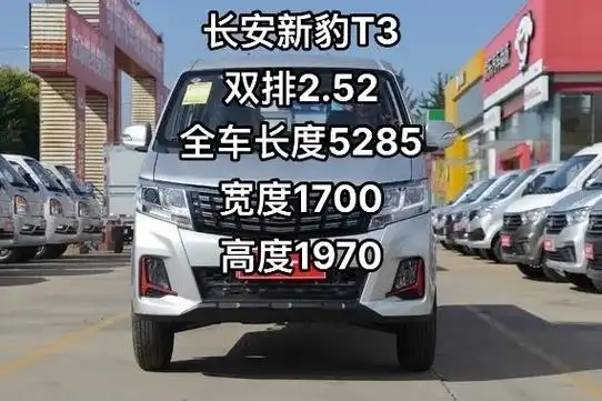 长安跨越新豹t3 双排2.52米 2.22米 单排有3.05 - 抖音