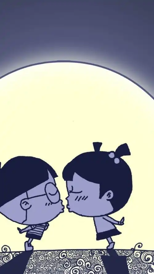 甜蜜亲亲壁纸.我想要,以后的每一天,我们都能从这个开始一天的生活.