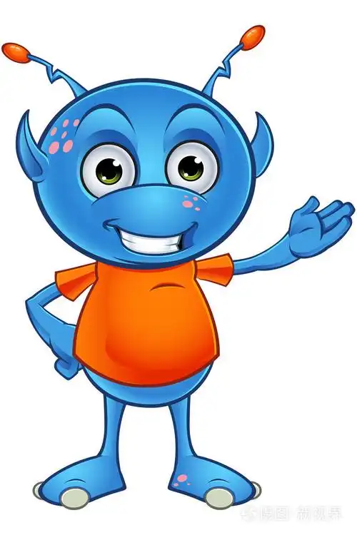 淡蓝色的外星人角色