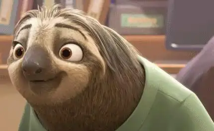 疯狂动物城闪电树懒qq表情包绿色免费版