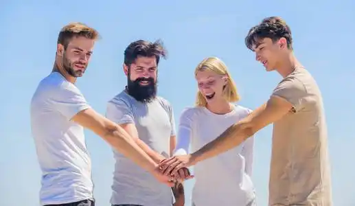 伙伴关系概念.团队沟通.团结人民.团队合作伙伴.团队精神.