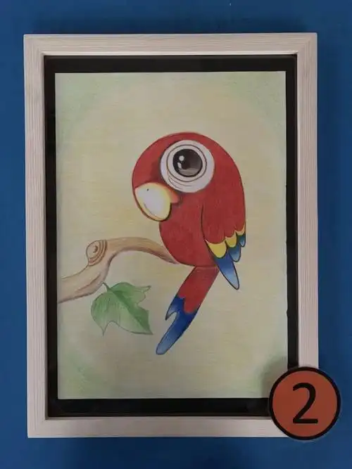 用爱绘画,一起出彩,让我们画出爱的色彩!华隆幼儿园教师彩铅画比赛