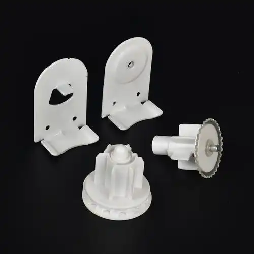 朗丽斯出口拉珠窗饰窗帘配件卷帘拉头快速白色金属芯圆型澳州制头