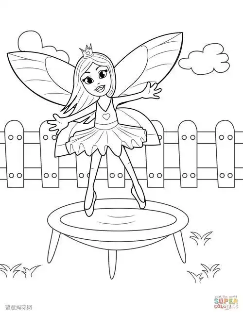 小仙女简笔画大全施展魔法的小仙子简笔画大全唱歌的小仙女上色简笔画