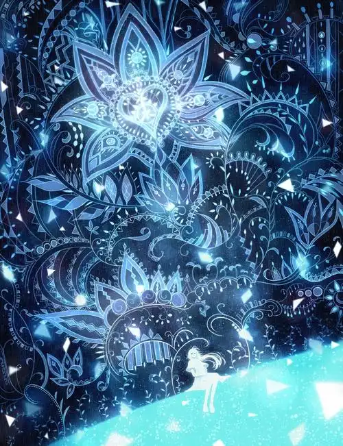 求二次元蓝色冷色系唯美图片