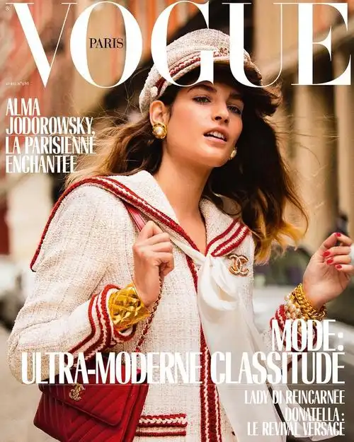 alma jodorowsky亮登上法国版《vogue》4月刊封面_行业内参_资讯_模特