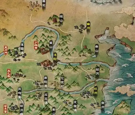 1.在《烟雨江湖手游》中荷花村的位置在姑苏,地图的右下角;2.