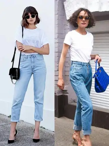 夏天穿靴子配白t恤和牛仔裤,会很热,但是架不住它酷酷的架势,让人很