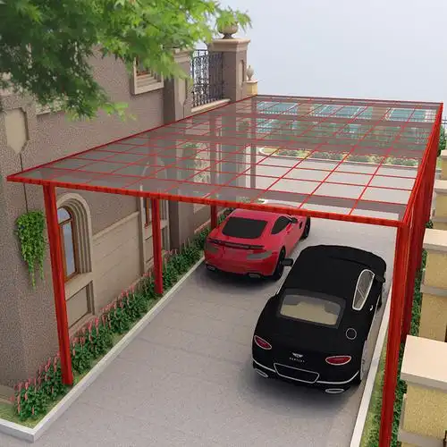 防晒车棚庭院定制隔热户外车棚遮阳家用铝合金防雨合抱别墅棚式停