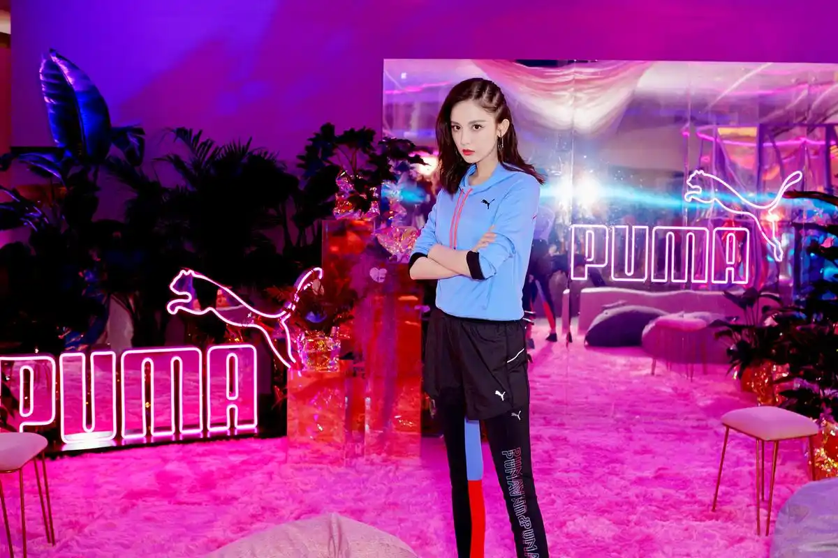 今日,古力娜扎现身puma彪马"向未知挑战"运动派对,登上"puma挑战号"