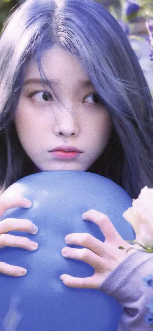 iu李知恩紫发甜美高清手机壁纸