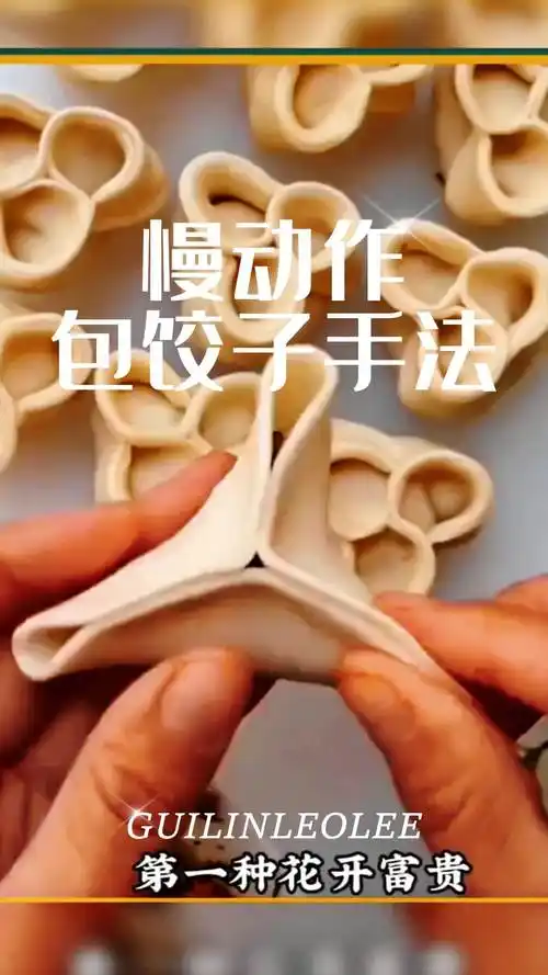 我妈说一看就会的~九种包饺子慢动作手法