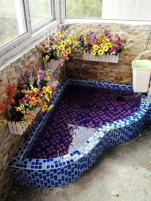 中山装修家庭鱼池设计案例中山砖砌鱼池效果图大全