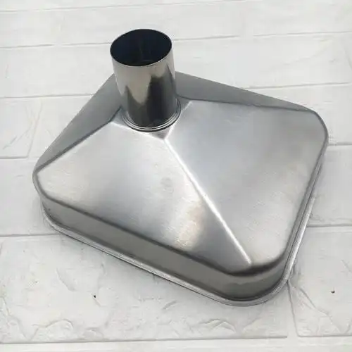 304不锈钢漏斗大口径工业漏斗酒漏油漏液体灌装大漏斗长方形 拉丝 长