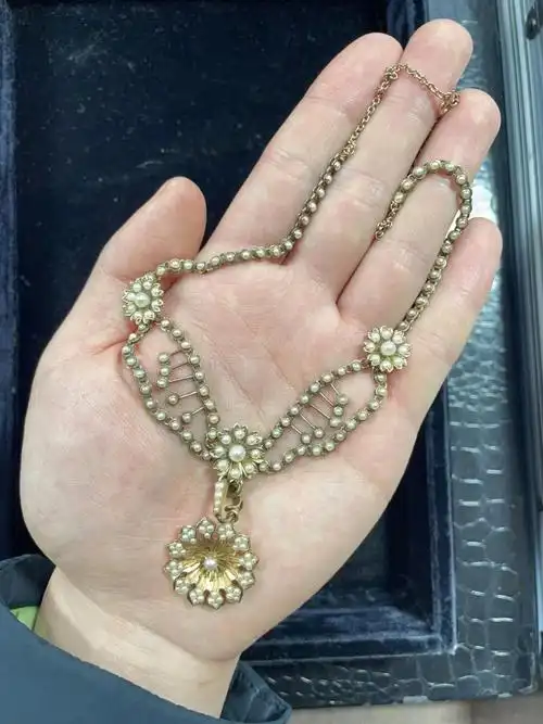 古董首饰珍珠项链