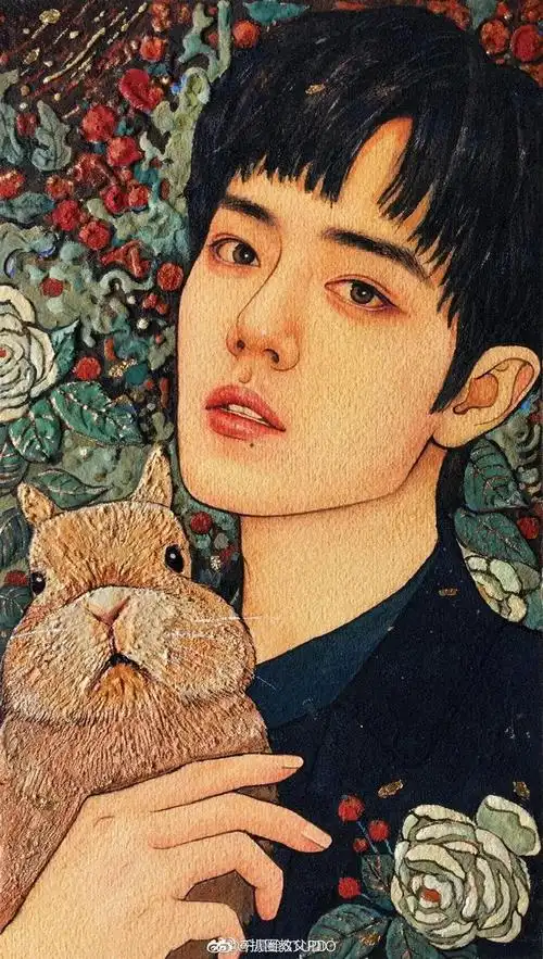 作品被刘涛转发画肖战霸屏全网湖北才女工笔定格经典人物