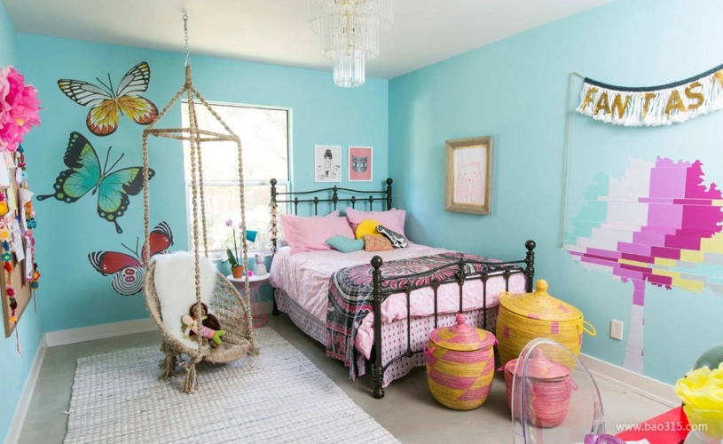 乡村风格儿童房间布置图片-乡村风格儿童床图片