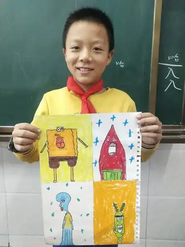 《海绵宝宝和他的朋友们》三至六年级学生绘画作品