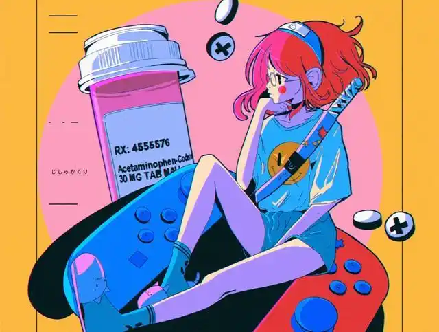 设计师 mercedes bazan 的少女人物插画,作者运用高饱和的色彩搭配