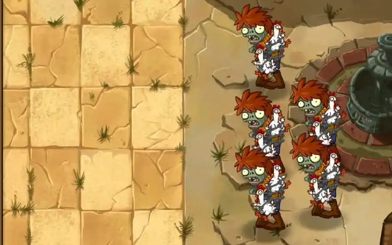 【植物大战僵尸2】如果一关中都是鸡贼僵尸会怎么样