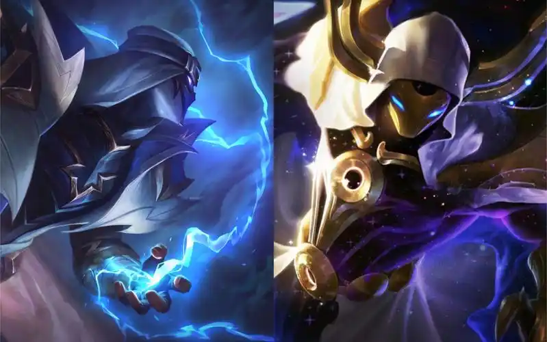 【皮肤对比】卡萨丁:冲击之刃 vs 掠星魔刃_英雄联盟