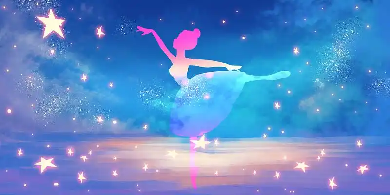 素材夜空中的星星深蓝色手绘闪光的星星浪漫梦幻星空星球展板背景星星