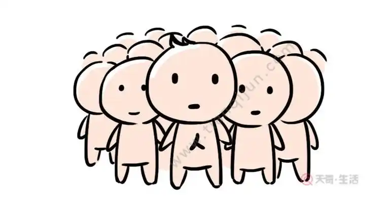 漫画人山人海的简笔画教程 漫画人山人海的简笔画怎么画