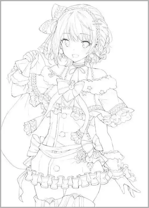 对于初学者更是一个必经过程,本文就给大家带来一组动漫人物线稿的