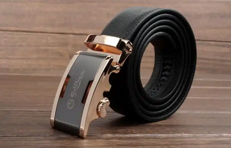 金利来男士皮带韩版 男款商务休闲牛皮腰带 男式真皮头层皮自动扣