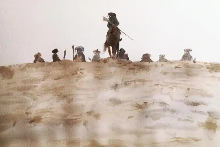 侠客行影视场景水彩速涂练习步骤