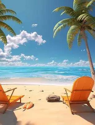 夏日清凉感冲浪板背景插画ai背景免费下载_png格式_1456像素_编号5050