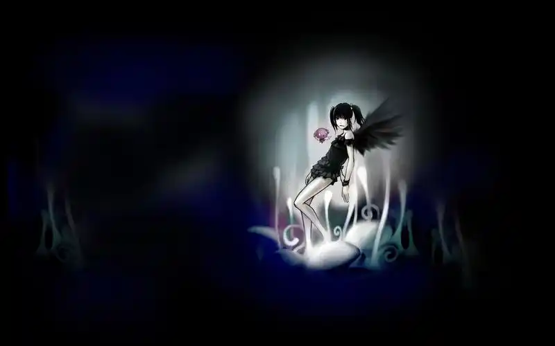 黑色天使桌面壁纸