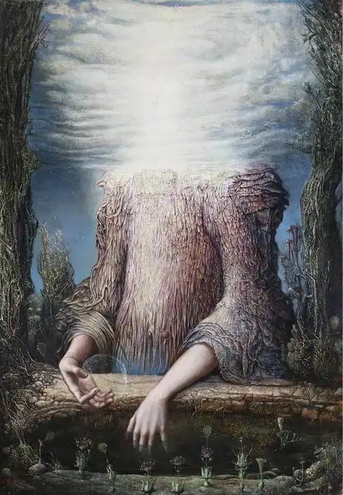 超诡异的现实主义油画