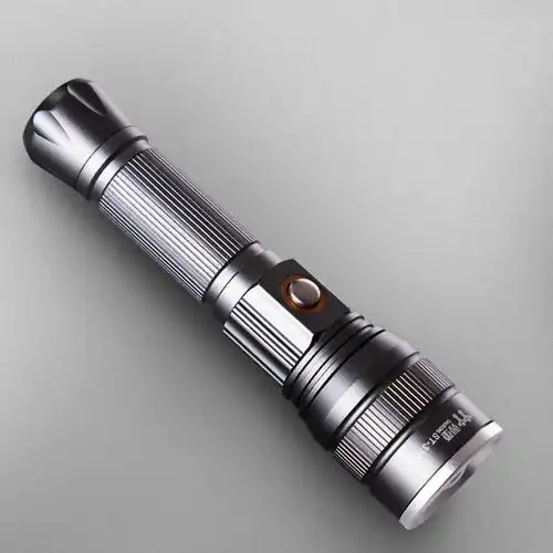 双童强光手电筒充电家用变焦户外骑行灯超亮远射防身防水探照灯