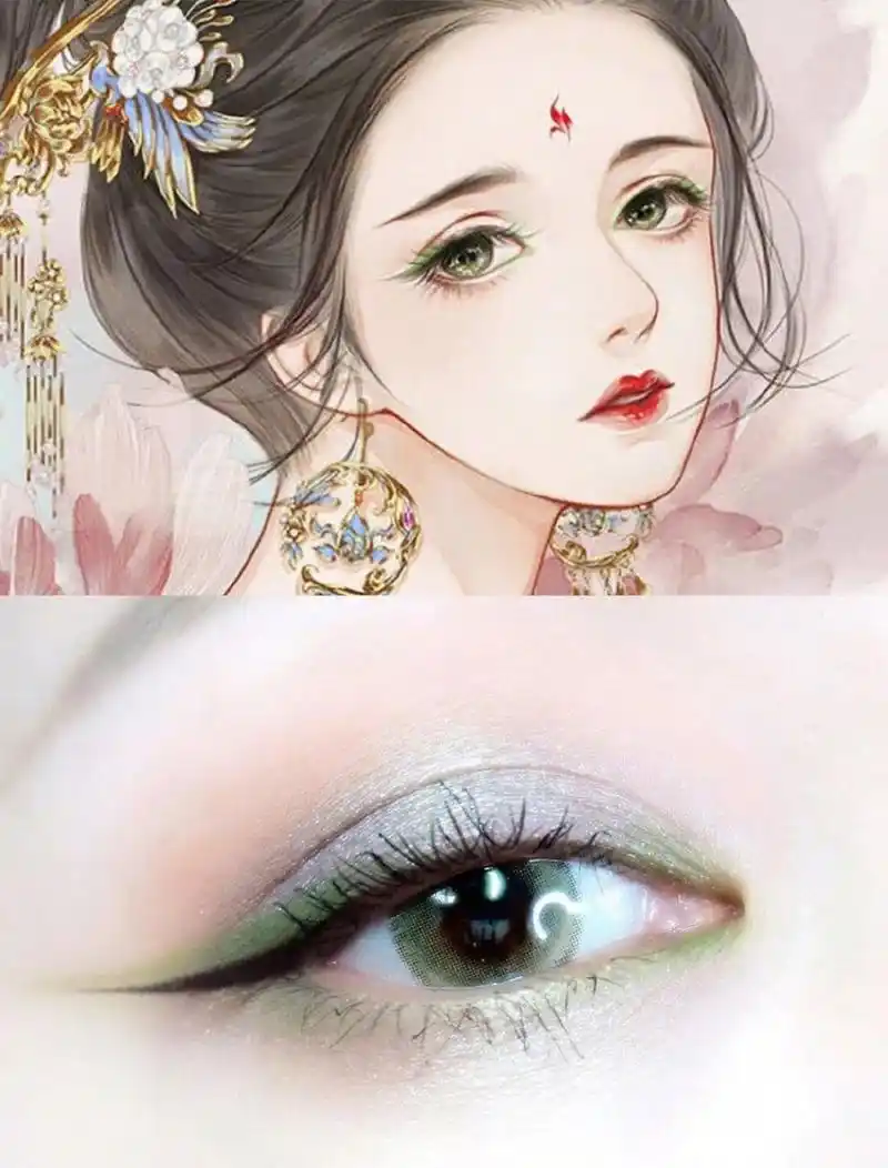 绝美古风插画仿妆,6款汉服百搭眼妆合集!