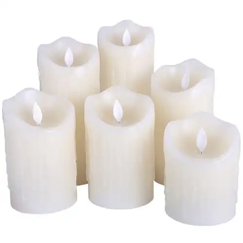 蜡烛led电子灯流泪滴摇摆仿真石蜡蜡烛