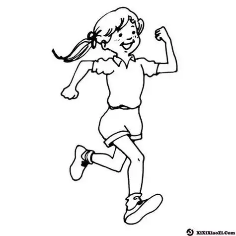 跑步的简笔画跑步的简笔画图片儿童画